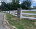 3 Rail Vinyl Plank Fence